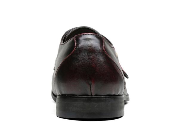 Custom Men's Dress Shoes Handmade Brown Monk Strap Dress Shoes