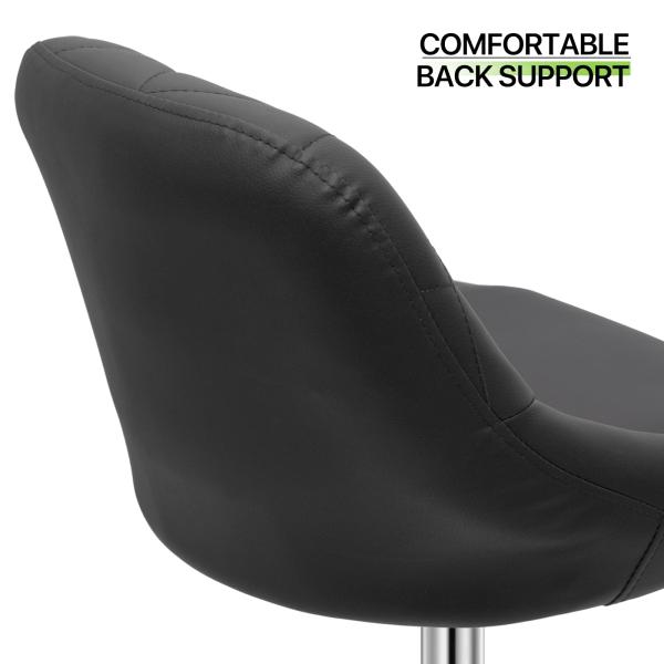 Commercial Furniture ALINUNU Adjustable Counter Height Swivel Barstools for Modern Dining