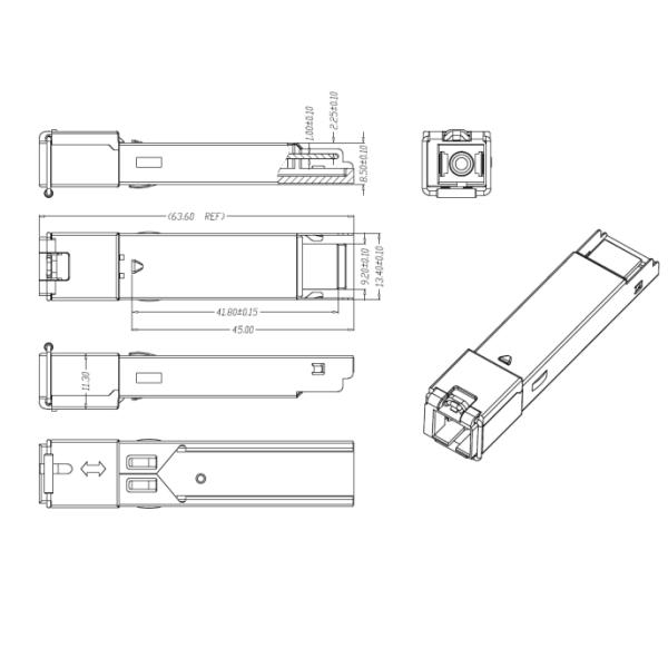 Приемопередатчик SFPONU сетей GPON SFP ONU B+ Mikrotik для S-GPON-ONU
