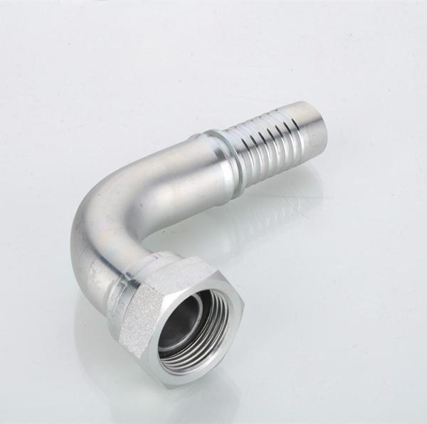 Supply Excavator Stainless Steel Hydraulic Hose Fitting 90 Degree Elbow Bsp Female 60 Degree Cone 22691