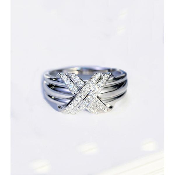 Золото колец с бриллиантом 0.24ct 14K золота XO 18K белое заполнило