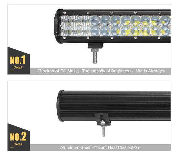5D 30W 60W 90W 120W LED Work Light Bar for Tractor Boat Off-Road 4WD 4x4 Truck ATV