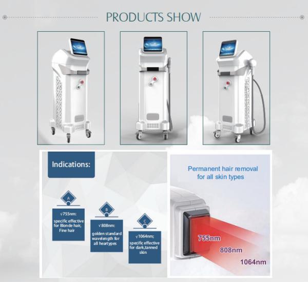Latest TEC cooling technology best laser hair removal machine no pain diode laser hair removal all skin types