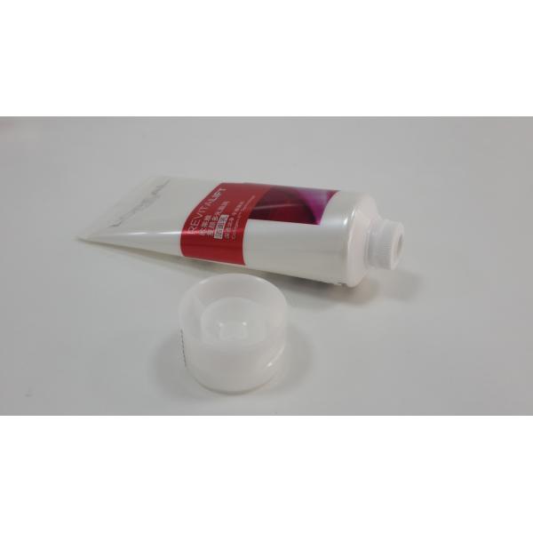 Estampado en frío tubo brillante para empacar limpiador facial barrera de plástico flexible tubo laminado diseño en serie