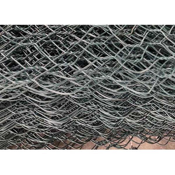 PVC ECO дружелюбный 60mmx80mm зеленый покрыл ячеистую сеть Gabion для вымощать наклона