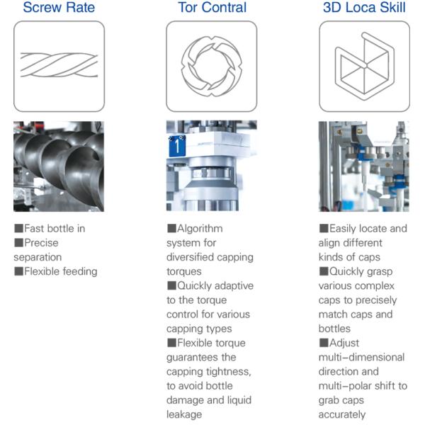 Машина Каппер винта бутылки Мулти голов пластиковая
