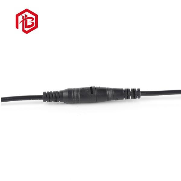 Connecteurs de panneau mâle DC5521 DC35135 étanches IP68 personnalisés, câble d'alimentation CC avec cache-poussière, montage sur panneau