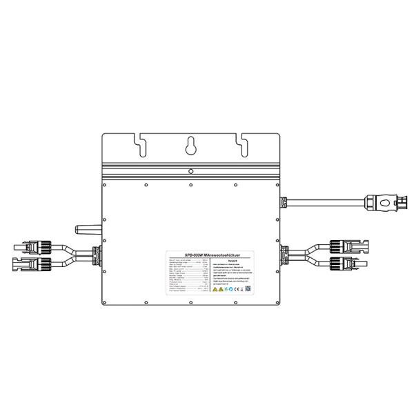 HP Home Use Power Micro Inverter Hybrid Off-Grid System Single Phase WiFi MPPT 60Hz AC Energy LED Display Lithium Balcony