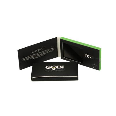 Small LCD Video Business Cards 2.4 Inch Magnetic Control 128MB-16GB Memory