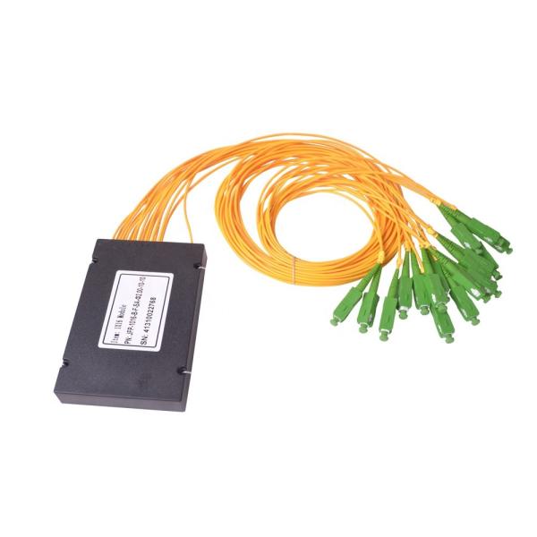 Durable Fiber Optic Splitter Box ABS Type , 2.0mm Passive Fiber Optic Splitter 1x16
