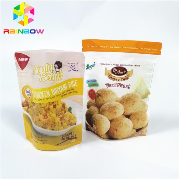 Frozen Food Plastic Pouches Packaging Stand Up Nylon Vacuum Retort Storage