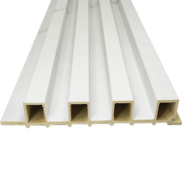 Modern Interior Art Louver Decorative 3d Fluted Wpc Wall Panels for Wall or Ceiling and Indoor Tv Pvc Covering Panel