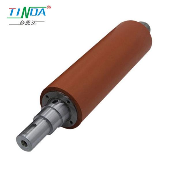 Industrial Grade Heating Rubber Coated Steel Rollers Rubber Roller OEM