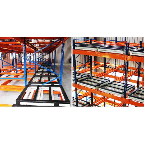 Push Back Pallet Racking High Density Warehouse Storage Racking Push Back Rack