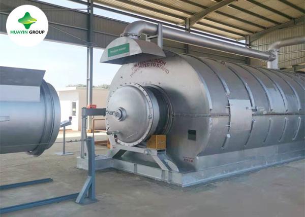 Batch Type Small Pyrolysis Plant Huayin Waste Plastic Scrap To Fuel Oil
