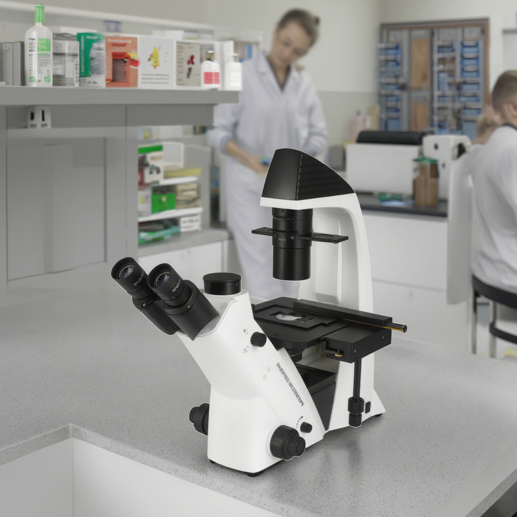 Professional Inverted Biological Microscope with Epi-Fluorescence & Long Working Distance for Cell Culture