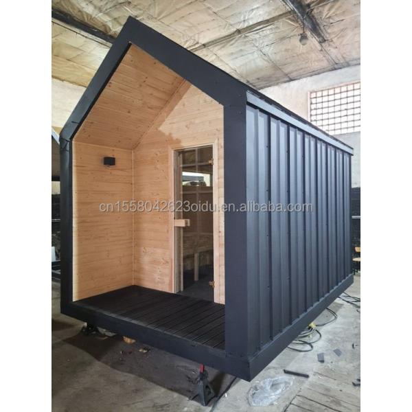 50/75/100mm Wave Sandwich Panel Wall Luxury Metal Wooden Garden Small House for Modern Prefabricated Hotel
