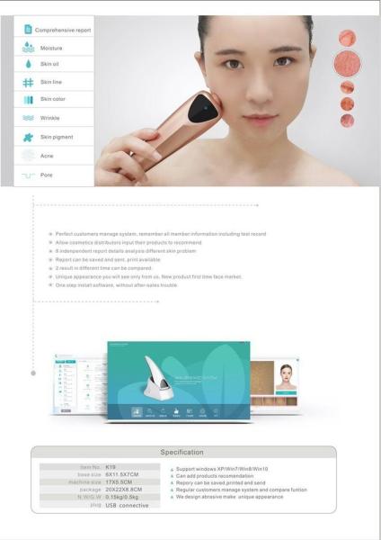 Professional Portable Scanners High Definition Magic Mirror Skin Analyzer