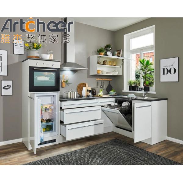 Mobiliário de cozinha Meio-Bullnose Countertop Edge Set Completo de Armários de Design Moderno