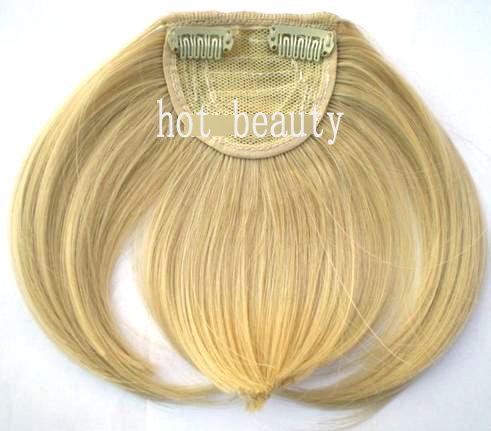 Soft Custom Human Hair Wigs Tangle Free Blond 100% Remy Virgin Hair Fringe Wig