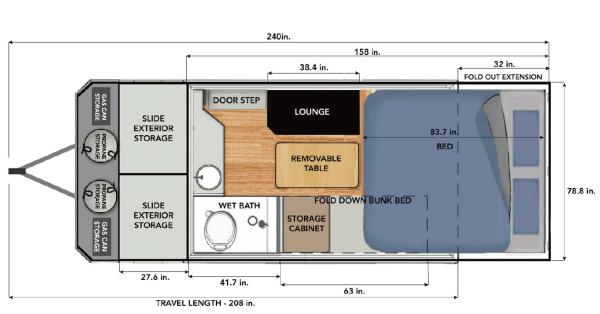 50 Foot 30 Ft All Terrain Camper Trailer Hardtop Off Road Motorhomes Caravans Outdoor Adventures