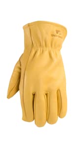 Heavy Duty Leather Welding Working Gloves, Palm safety Gloves, suede finish, cowhide, Cut Resistant, Driver Gloves