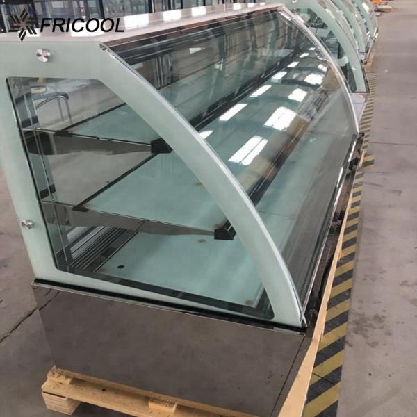 Professional refrgierated cake display glass bakery display cabinet  with CE/ETL for bakery shop