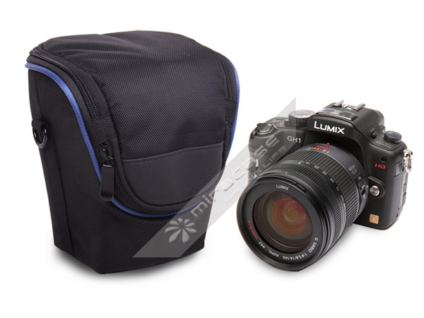 Miracase or OEM Black 1680D Nylon SLR Camera Pouch for Women, with Belt on Back