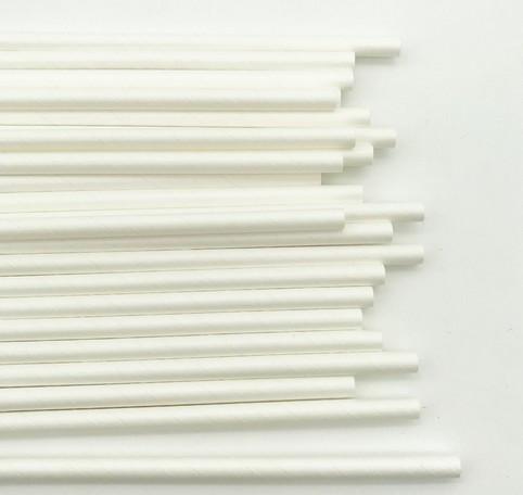 6mm Diameter Kraft Paper Sucker Straws for Lollipop Drinking Natural and Biodegradable
