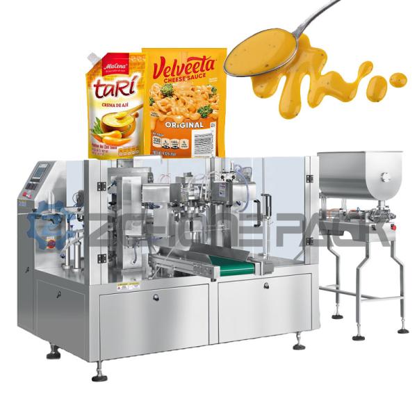 Máquina de embalagem de produtos em sacos de molho líquido Segurança de aço inoxidável