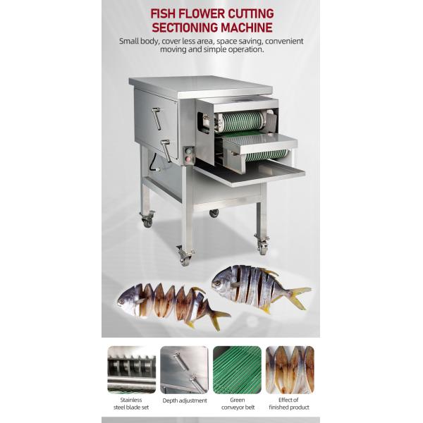 Стабильная замороженная рыба режущая машина износостойкая нержавеющая сталь
