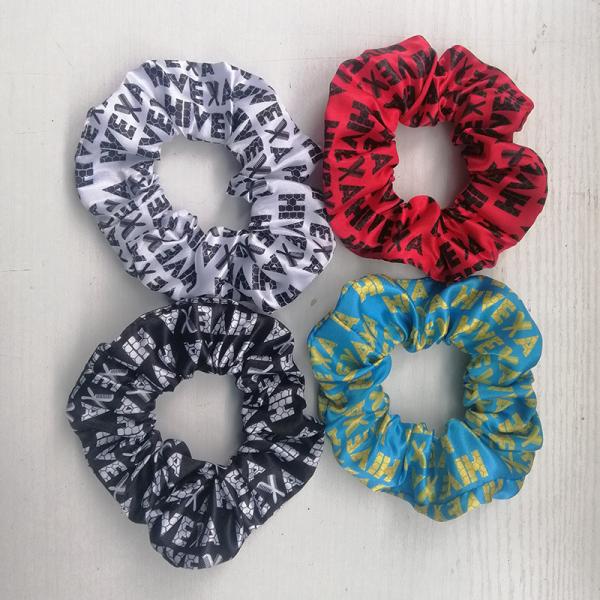 Durable Brown Stretchy Hair Ties Pack Ring Girls LED Luminous Satin Colorful Party 11cm