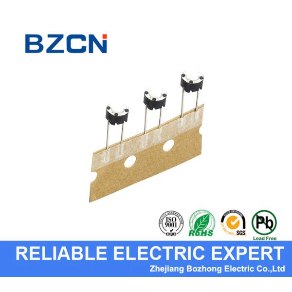 Round Long Foot PCB Tactile Switch , Momentary Push Button Switch 12 V