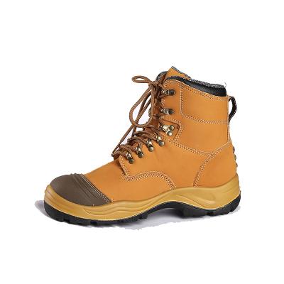 Fabrique atelier imperméable au glissement chaussures de travail en cuir de vache matériau anti-ponture