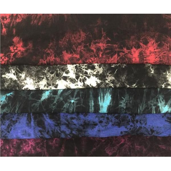 Anti Wrinkle Casual Oversized Tie Dye T Shirt 100% Cotton Jersey Fabric