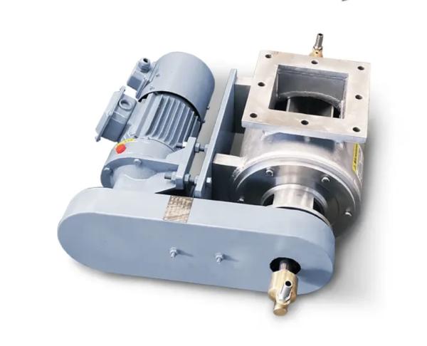 Square  Outlet  Stainless Steel Water Cooling Rotary Airlock Valve High Temperature