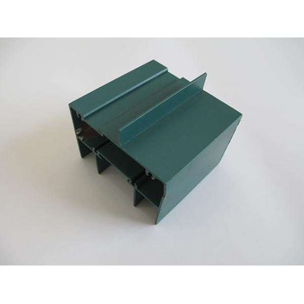 Green Powder Coating Aluminum Extrusion Profiles T5 State For Furniture