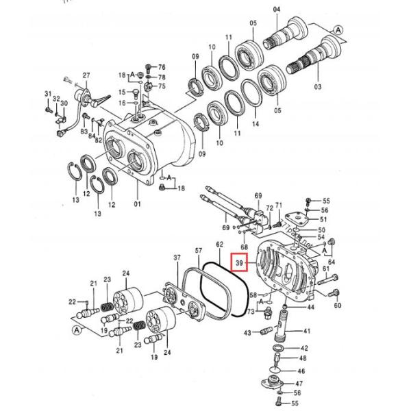 Гидронасос экскаватора Хитачи разделяет крышку головы насоса ЭС200-3 ЭС220-3 ХПВ091ЭВ основную