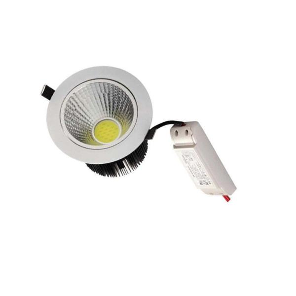 FC 10W COB LED Downlight Embedded Natural White , LED Down Light Fixtures