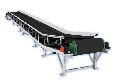 Logistics Aggregate Inclined Belt Conveyor Transportation Machinery Various Size
