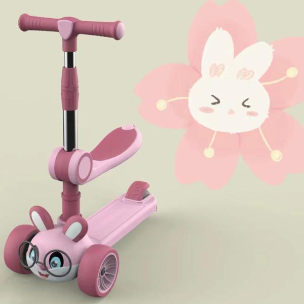 Scooter de 3 rodas para crianças de 3 a 8 anos de idade