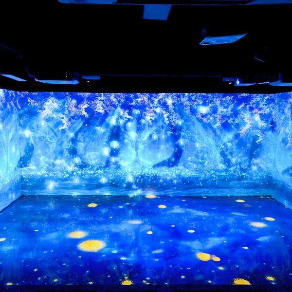 Indoor 7d Interactive Projector Wall Floor Holographic Projection For Restaurant