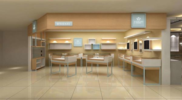 Large Jewelry Display Case Kiosk Jewelry Display For Retail Store / Supermarket