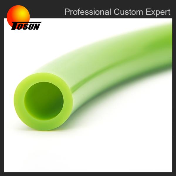 Green color customize diameter round silicone tubes and hoses