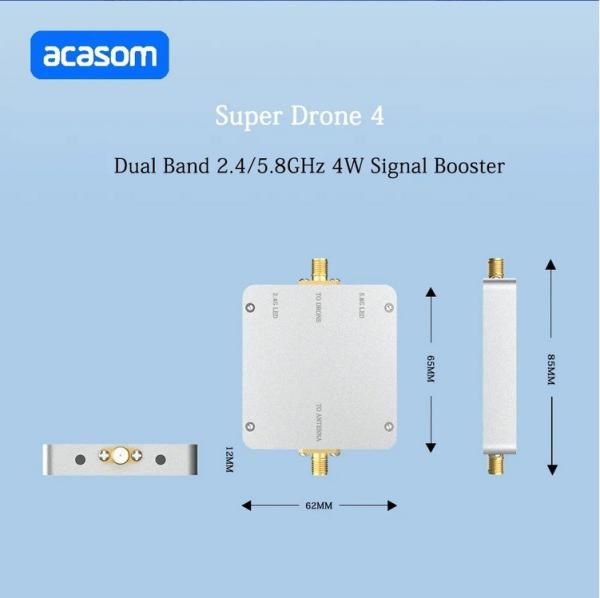 2.4GHz 5.8GHz Dual Frequency Drone Amplifier For Dual Band Bidirectional Boosting