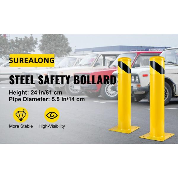 4.5 дюймов диаметра стальной трубы безопасности боллард 48 дюймов высоты боллард столб