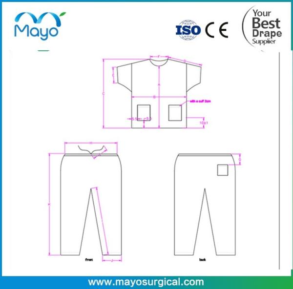 EN14126 Medical Scrub Suit For Doctors Disposable Medical Consumables