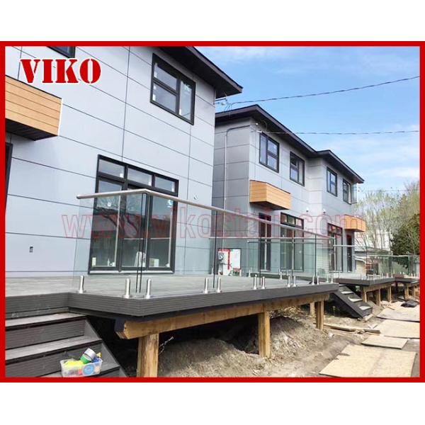 Glass Spigot For Glass Railing VH100SB Tempered glass Railing GlassSpigot 304 stainless steel UChannel Cap Handrail Clea