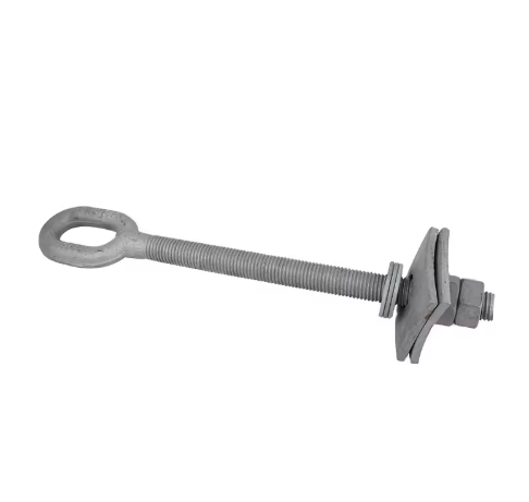 Hook Bolt Oval Long Eye Bolt Forged Chicken Heart Ring Eye Bolt with Hex Nut and Washer