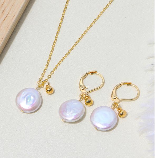 High Quality White Freshwater Pearl Necklace Jewelry Natural Pearl necklace jewelry set Pearl Chain Necklace For Women